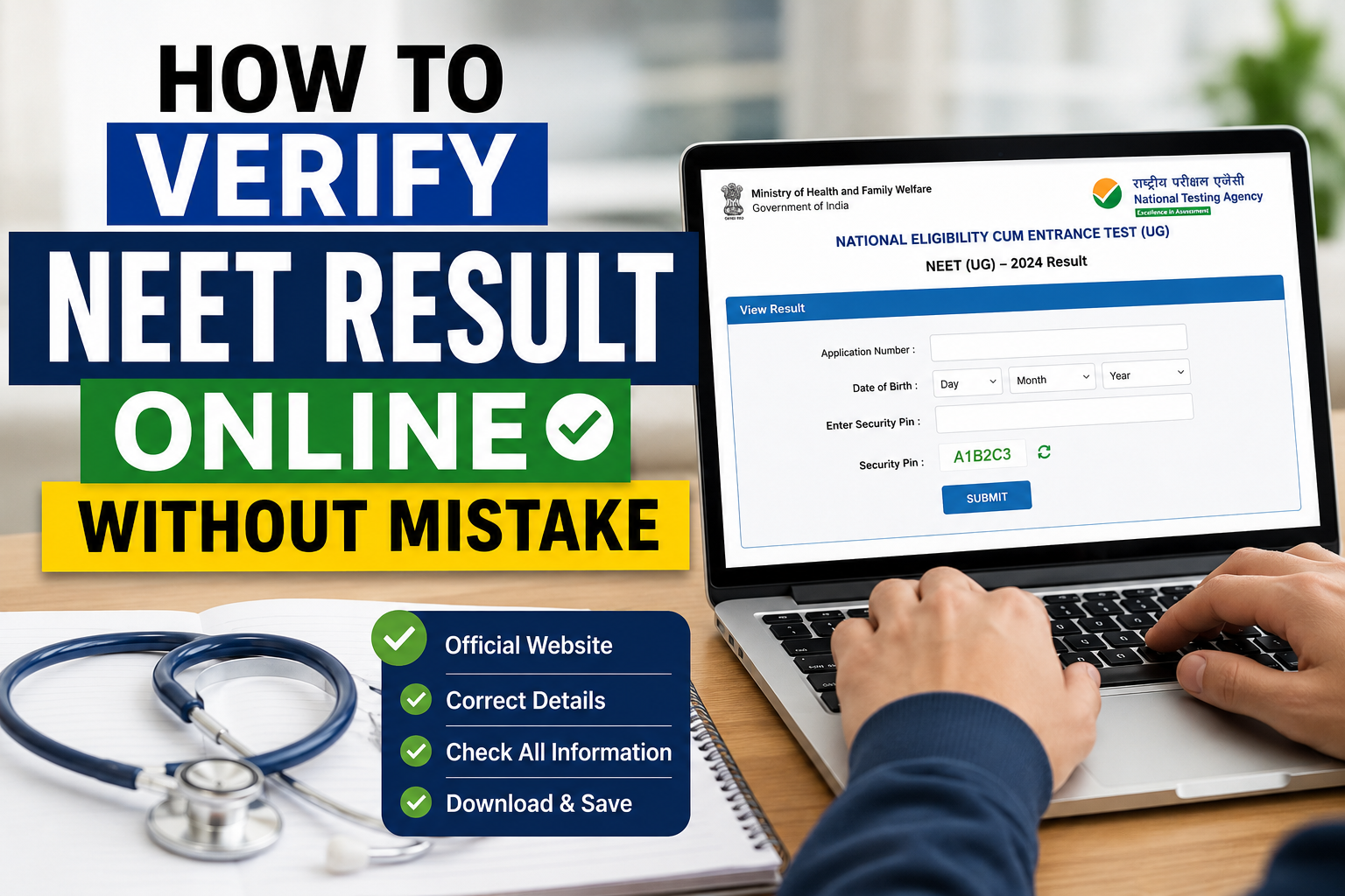 How to Verify NEET Result Online Without Mistake